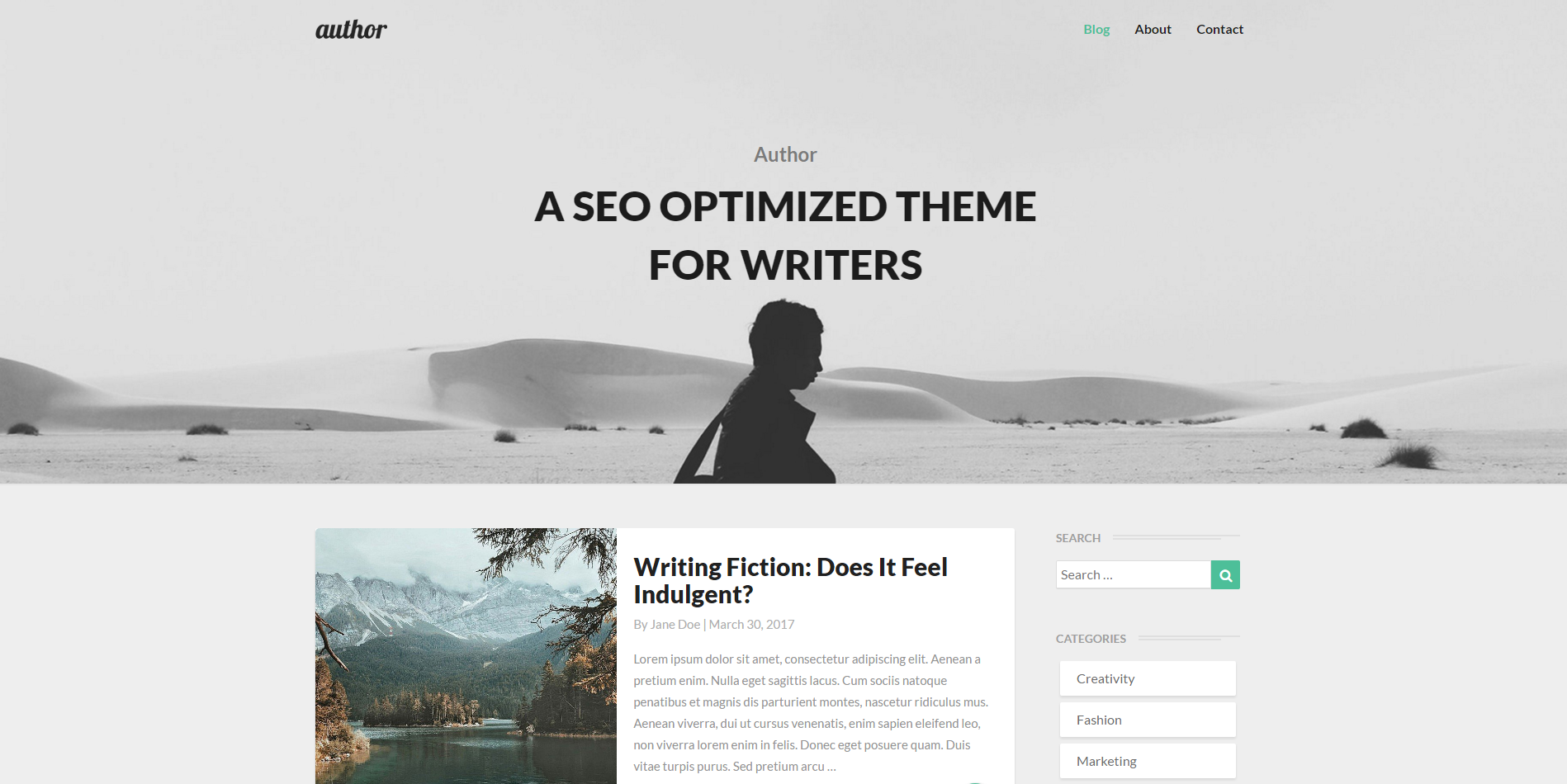 Website Templates for writer.